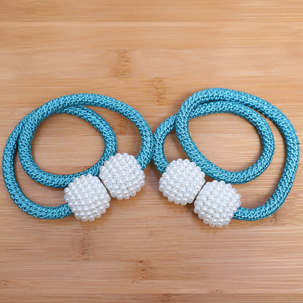 Pearl Magnetic Curtain Buckles with Elegant Design | Chic Closure for Home Decor