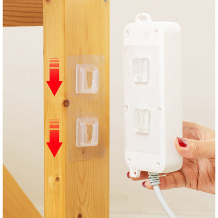 Transparent Self-Adhesive Hooks (Set of 10) | Durable and Removable for Home Organization