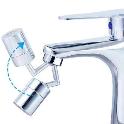 Rotating Faucet Extender, 720 Degree Swivel Tap Extension, Built-In Aerator Reduces Splashing and Mess at the Sink