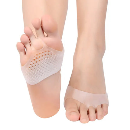 Gel Toe Cushion Pads, Soft Forefoot Cushions for Ball of Foot Comfort, Slim Inserts for Sneakers and Heels