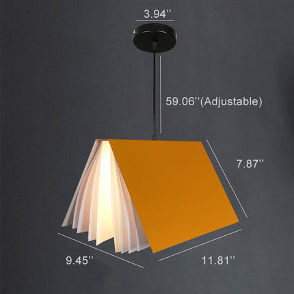 Flying Book Pendant Light with Adjustable Height | Unique Home Decor for Warm Ambient Illumination