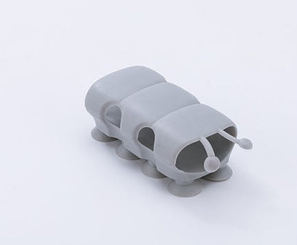 Silicone Suction Shower Head Holder, Caterpillar Design Movable Wall Mount for Kids Bath Time and Pet Washing