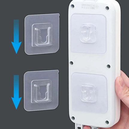 Transparent Self-Adhesive Hooks (Set of 10) | Durable and Removable for Home Organization