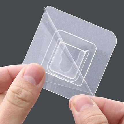 Transparent Self-Adhesive Hooks (Set of 10) | Durable and Removable for Home Organization