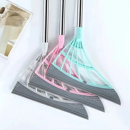 Silicone Broom with Flexible Head & Easy Grip Handle | Versatile Cleaning Tool for All Surfaces