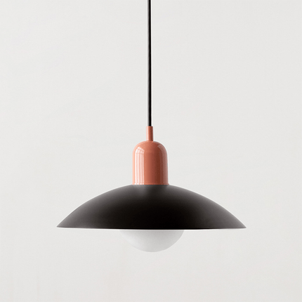 Bauhaus Pendant Light with Adjustable Height & Glossy Finish | Modern Colourful Ceiling Lamp for Dining Rooms and Kitchens