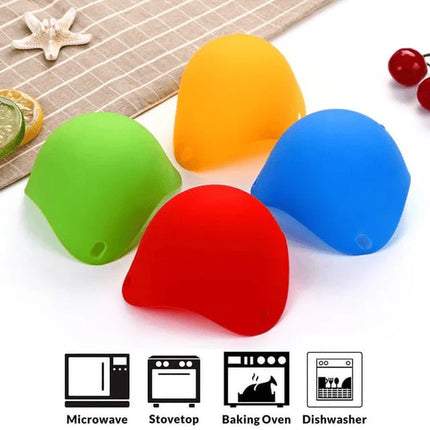 Silicone Egg Poacher Set with Non-Stick Design | Easy Cooking for Perfectly Poached Eggs