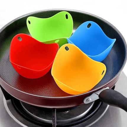 Silicone Egg Poacher Set with Non-Stick Design | Easy Cooking for Perfectly Poached Eggs