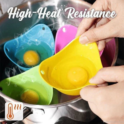 Silicone Egg Poacher Set with Non-Stick Design | Easy Cooking for Perfectly Poached Eggs