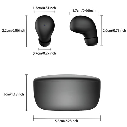 Wireless Mini Earbuds with Touch Control | Compact In-Ear Design for Music and Calls