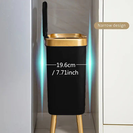15L Odour-Sealing Trash Can with Flip-Top Lid | Modern Waste Bin for Kitchen and Bathroom Organization