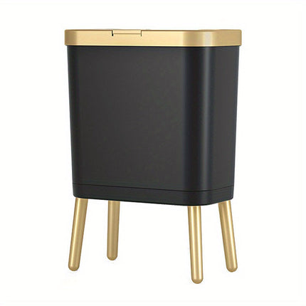 15L Odour-Sealing Trash Can with Flip-Top Lid | Modern Waste Bin for Kitchen and Bathroom Organization