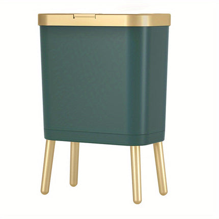 15L Odour-Sealing Trash Can with Flip-Top Lid | Modern Waste Bin for Kitchen and Bathroom Organization