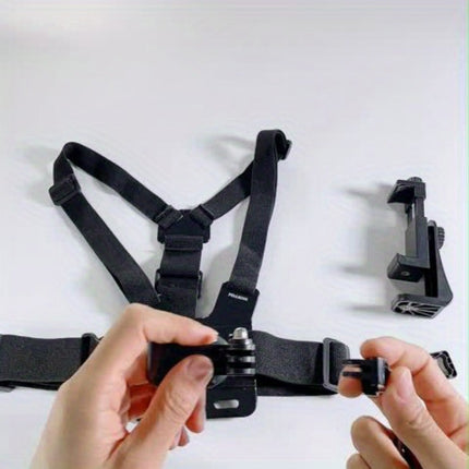 Phone Chest Mount Harness, Adjustable Chest Harness for Smartphone and Action Camera – image 4