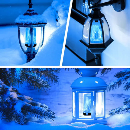 LED Flame Effect Light Bulb, 7W E26 E27 Flickering Fire Bulb, 3 Flame Modes for Table Lamps and Lanterns