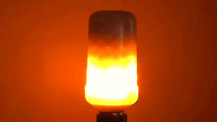 LED Flame Effect Light Bulb, 7W E26 E27 Flickering Fire Bulb, 3 Flame Modes for Table Lamps and Lanterns