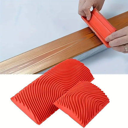 Woodgrain Texture Tool Set with Durable Ergonomic Handles | Versatile Kit for Precision and Comfort