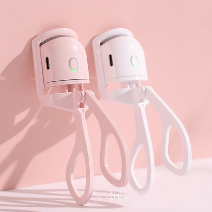 Heated Eyelash Curler with 10 Second Heat Up, Soft Silicone Arch Design Electric Lash Curler for Long Lasting Curls