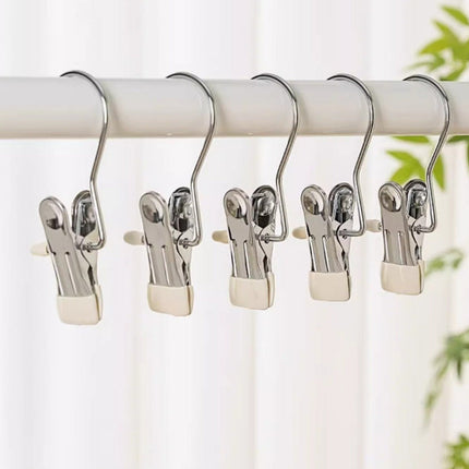 Closet Hanger Clips, Clip Hangers for Skirts and Pants, Space Saving Wardrobe Organizer, Set of 5 or 20