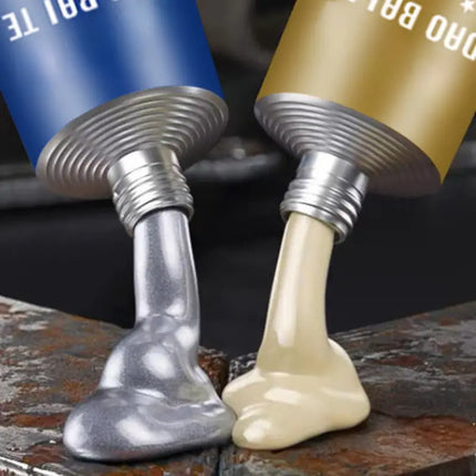 Metal Repair Adhesive for Leaks and Cracks, No Weld Glue for Pipes, Faucets and Tools, Seals in Minutes