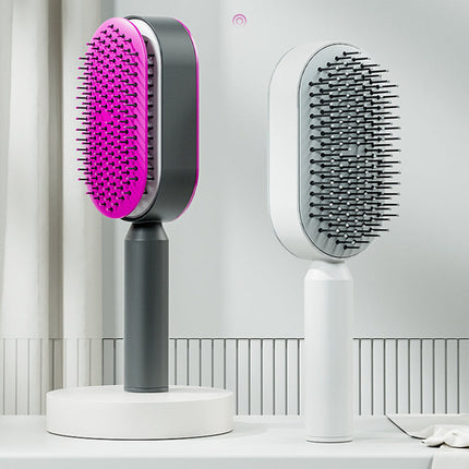 Self-Cleaning Hair Brush with Easy Detangling | Effortless Styling for All Hair Types