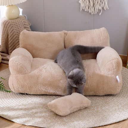 Luxury Pet Sofa Bed with Memory Foam Cushion | Stylish Comfort for Pets