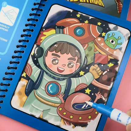 Magic Water Coloring Book for Kids with Reusable Pages | Fun Creative Activity for Endless Imagination