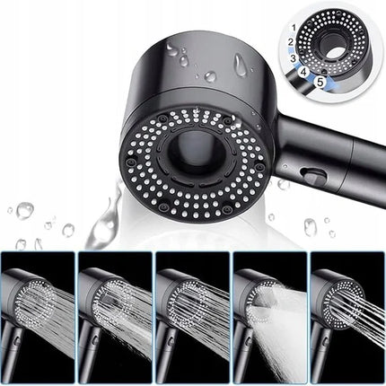 Handheld Shower Head with Five Pressure Modes | Adjustable Spray for Ultimate Comfort