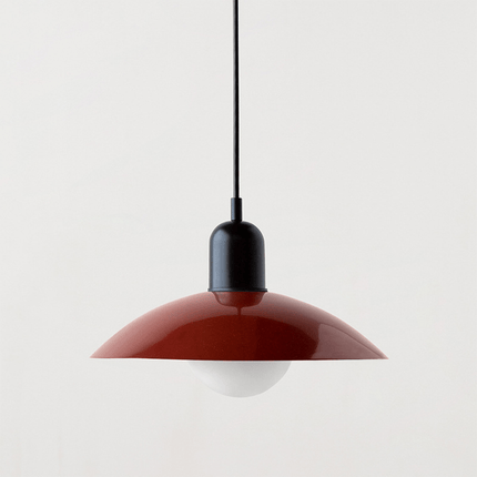 Bauhaus Pendant Light with Adjustable Height & Glossy Finish | Modern Colourful Ceiling Lamp for Dining Rooms and Kitchens