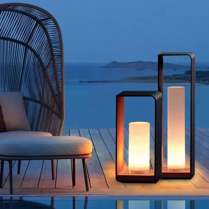 Modern Square Outdoor LED Light with Adjustable Colour Modes | Waterproof Solar and Wired Options for Stylish Illumination