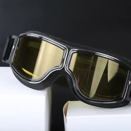Vintage Motorcycle Goggles, Riding Goggles Over Glasses – image 9