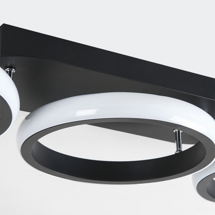 LED Ceiling Light with Overlapping Ring Design | Energy-Efficient Illumination for Modern Interiors