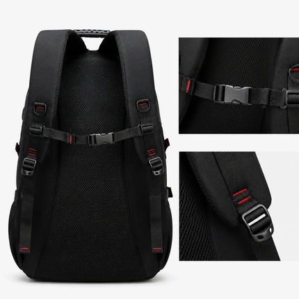 Travel Backpack with Shoe Compartment and USB Charging Port, Laptop Storage Bag for Gym, Commuting and Weekend Trips