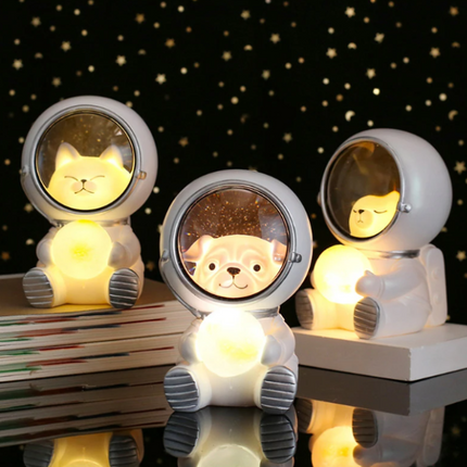 Animal Night Light for Kids, Soft LED Bedside Lamp with One Button Switch in Dog, Bear and Cat Designs
