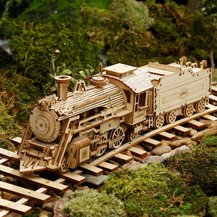 Intricate Wooden Mechanical Puzzle Kit with Moving Parts | Engaging STEM Activity for Creative Minds