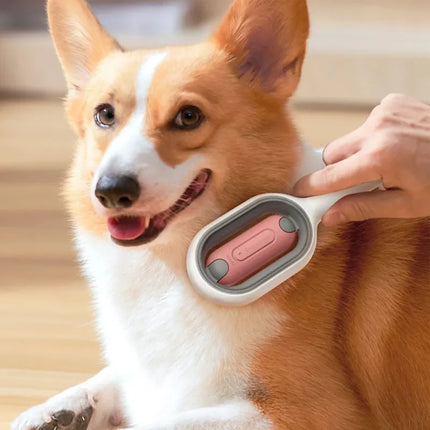 Pet Cleaning Brush with Self-Cleaning Feature | Gentle Grooming Tool for All Coat Types