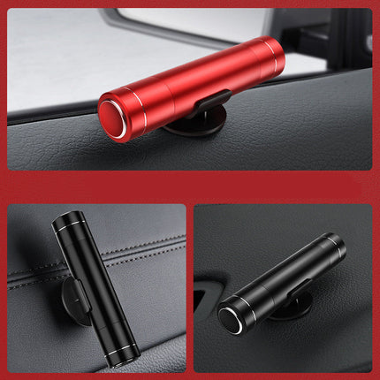 Car Emergency Escape Tool with Window Breaker and Seatbelt Cutter, Metal Safety Hammer for Vehicles, Red or Black
