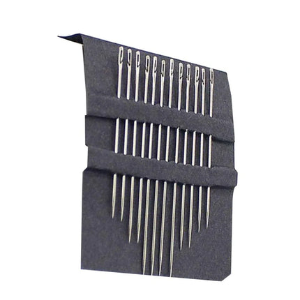 Self Threading Sewing Needles Set with Open Side Slot, Assorted Sizes for Hand Sewing and Mending
