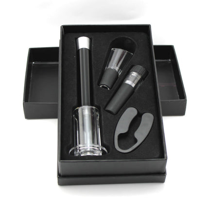 Wine Bottle Opener Set, Air Pump Needle Cork Remover with Foil Cutter, Aerator Pourer and Vacuum Seal, for Easy Cork Removal