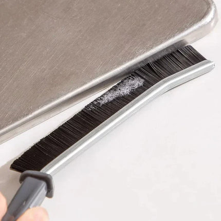 Crevice Cleaning Brush, Narrow Bristle Brush for Window Tracks, Sliding Doors and Keyboards, Home and Car Use