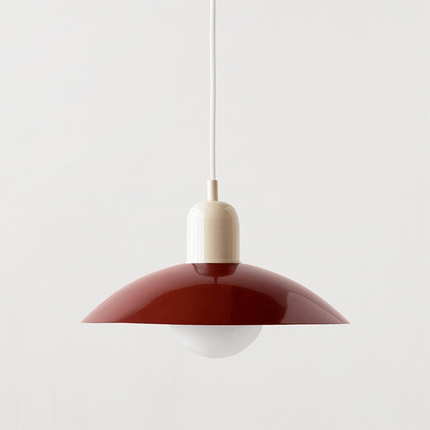 Bauhaus Pendant Light with Adjustable Height & Glossy Finish | Modern Colourful Ceiling Lamp for Dining Rooms and Kitchens