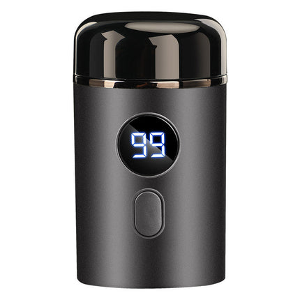 Compact Electric Shaver with Dual Blade Heads, Small Travel Razor in Gray, Avocado, Gold or Blue for Easy Everyday Shaving