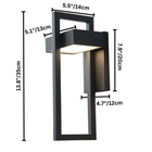 Outdoor Wall Sconces, Geometric LED Porch Light, House Exterior Light Fixture, Outdoor Lights for House and Garden_06