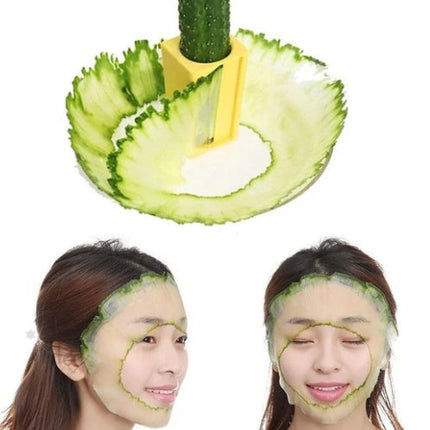 Cucumber Facial Mask Tool for At Home Face Care, Pink and Yellow Color Options, Everyday Skincare Accessory
