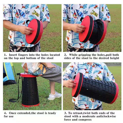 Compact Folding Stool with Lightweight Design | Easy Storage for Outdoor Use
