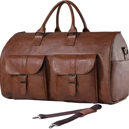 Duffle Bag for Travel, Convertible Garment Bag with Shoe Compartment