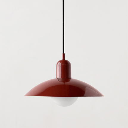 Bauhaus Pendant Light with Adjustable Height & Glossy Finish | Modern Colourful Ceiling Lamp for Dining Rooms and Kitchens