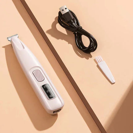 Cordless Pet Hair Trimmer for Dogs and Cats, Rechargeable Paw, Face and Ear Grooming Clippers