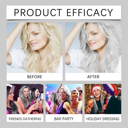 Silver Hair Dye, Natural Hair Dye for a Soft Silver Tone