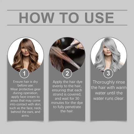 Silver Hair Dye, Natural Hair Dye for a Soft Silver Tone – image 5